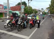Operasi Keselamatan 2020, Polres Blora Bagikan Pamflet Cegah Virus Corona