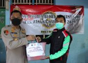 Prihatin Dampak Corona, Polres Blora Bersama LSM BCC Blora Bagikan Sembako