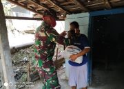 Ditengah Pandemi Covid-19, Dandim 0721/Blora Bagikan Sembako Secara Door to Door