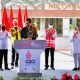 Presiden Joko Widodo bersama Ibu Iriana Joko Widodo meninjau sekaligus meresmikan Bandar Udara Ngloram, Kabupaten Blora, Jawa Tengah