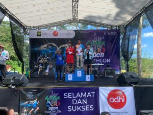 4 Atlet Yonif 410/Alugoro Raih Prestasi di Jogja Internasional Triathlon Tahun 2022