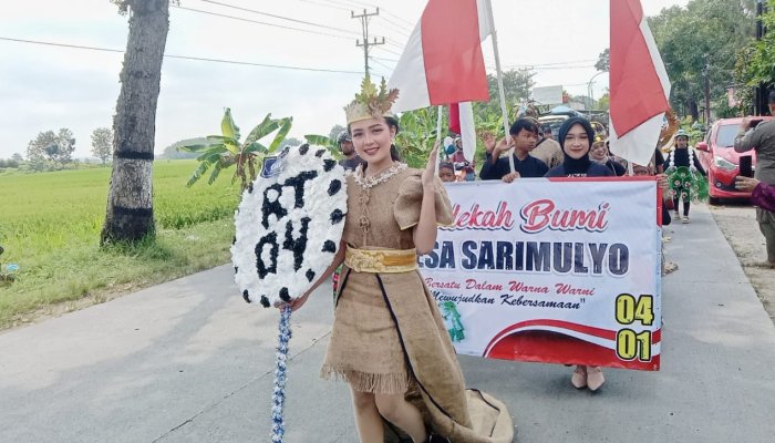 Guyup Rukun, Warga Desa Sarimulyo Meriahkan Karnaval Sedekah Bumi