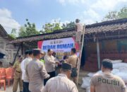 Sambut HUT Bhayangkara ke-80, Polres Blora Bedah Tiga Rumah Warga Kurang Mampu