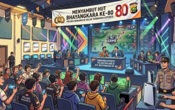 Sambut HUT Bhayangkara ke-80, Polsek Banjarejo Gelar Turnamen Esports