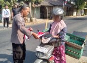 Sambut HUT ke-81 RI, Polsek Ngawen Ratusan Bendera Merah Putih