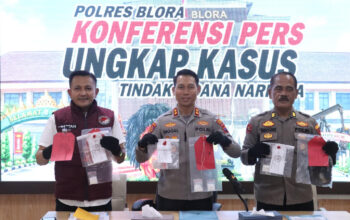 Polres Blora Bongkar 5 Kasus Narkoba, Ciduk 8 Tersangka